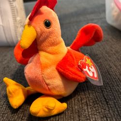 Ty Beanie Baby DOODLE The Rooster 4th Generation 3rd Tush Tag PVC 1996