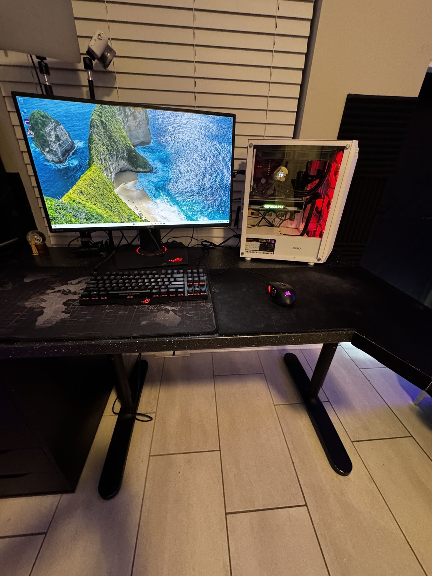 Gaming Pc Full Setup | 2060 Super | Asus Monitor | Ikea Desk