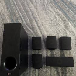LG 5.1 Surround speakers