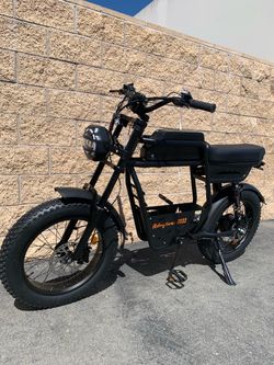 1000/1500 Watt Electric Fat Tire E-Bike, 32mph top speed, throttle, 20 x 4.0 Fat Tire, Center Basket