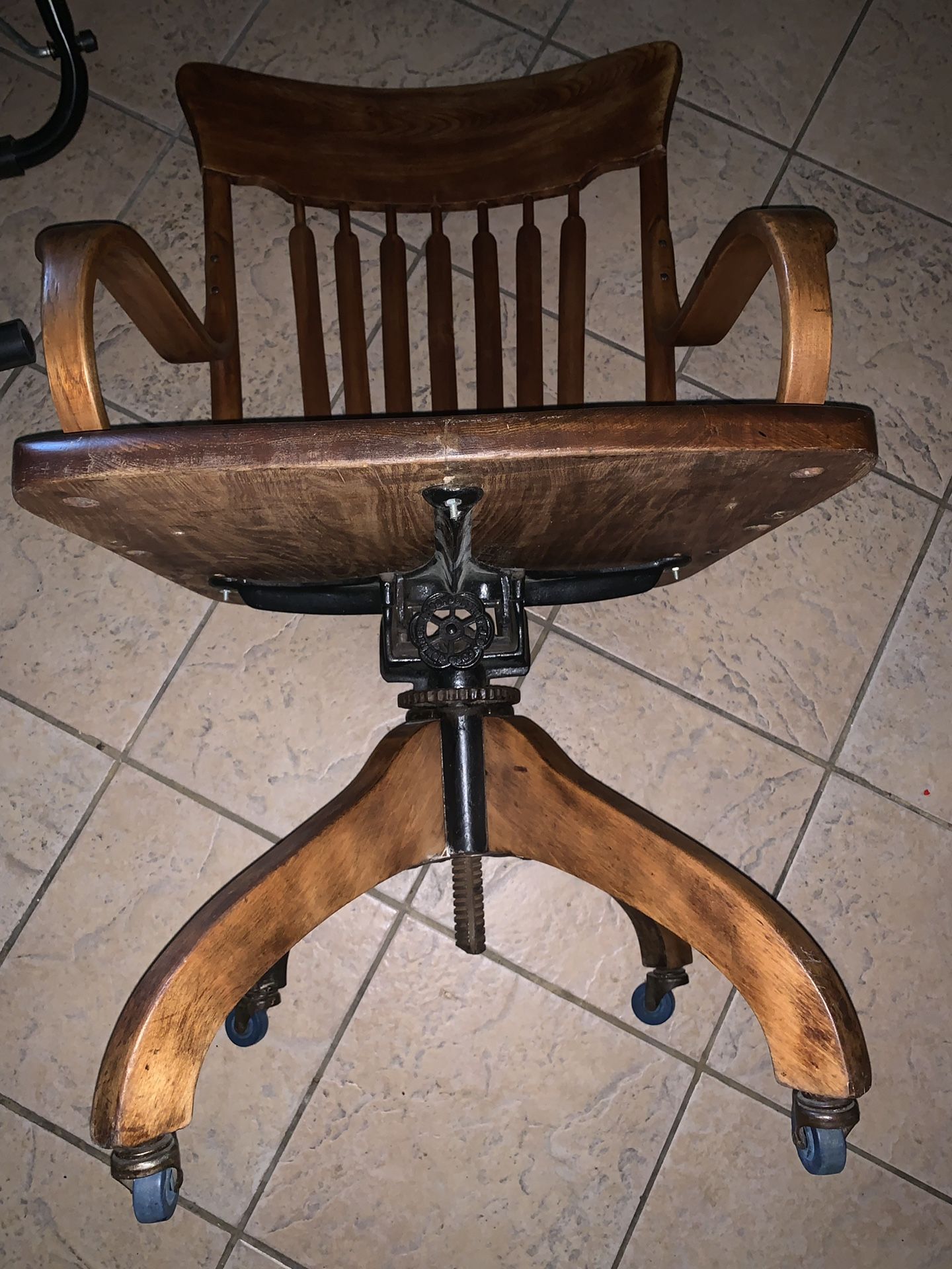 J.S Ford Johnson & Co Chicago antique collector chair