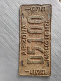 1939 Arizona License Plate