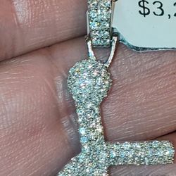 10k Natural Diamonds Custom Emoji Pendant 
