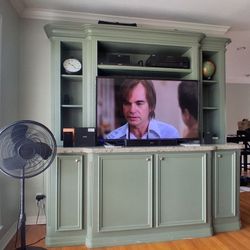 Large Entertainment Bookshelf Bar Armoire Storage Center