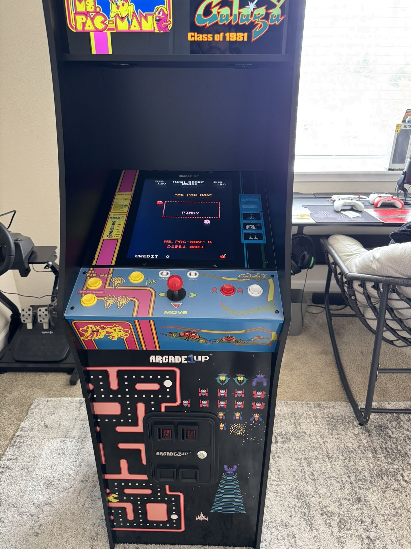 PAC Man and many more games arcade machine