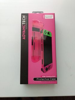 Nintendo Switch Pink Translucent Case