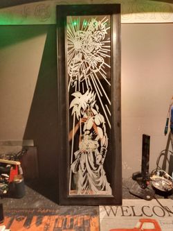 Hand Engraved Dragonball Z Mirror