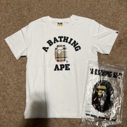 Bathing Ape Burberry Tee Shirt Size Small