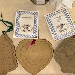 3 Brown Bag Cookie Art Molds 