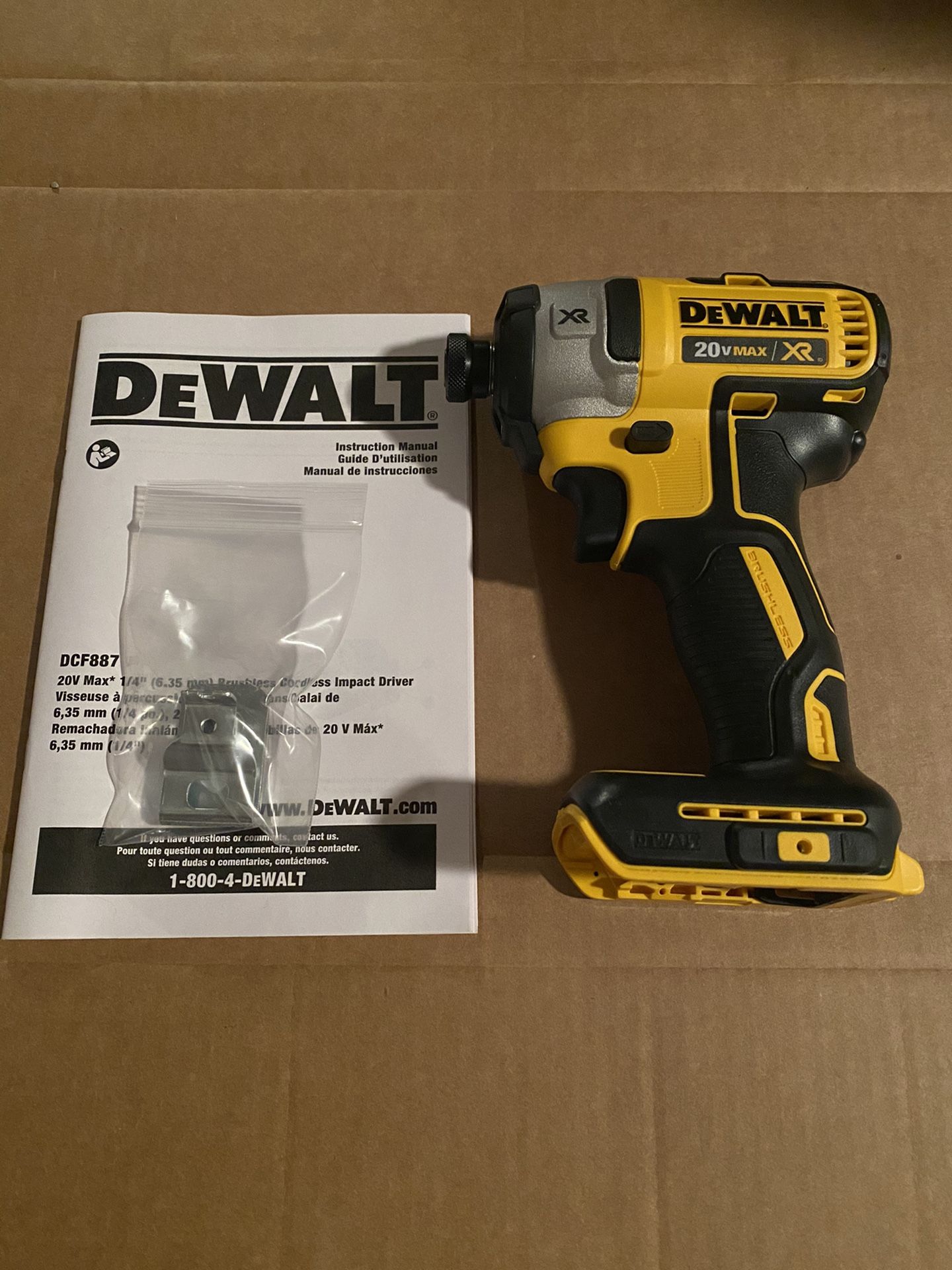 Dewalt DCF887 20V XR Brushless Impact Driver