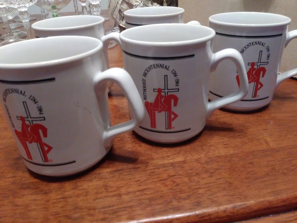 Methodist Bicentennial Mug Set of 5