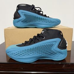 Adidas AE 1 J GS Size 4.5  New Wave Blue Anthony Edwards Basketball Shoes IF1884