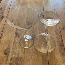 Vintage Tall Martini Glasses