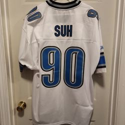 Reebok Stitched Detroit Lions Ndamukong Suh XL Jersey 