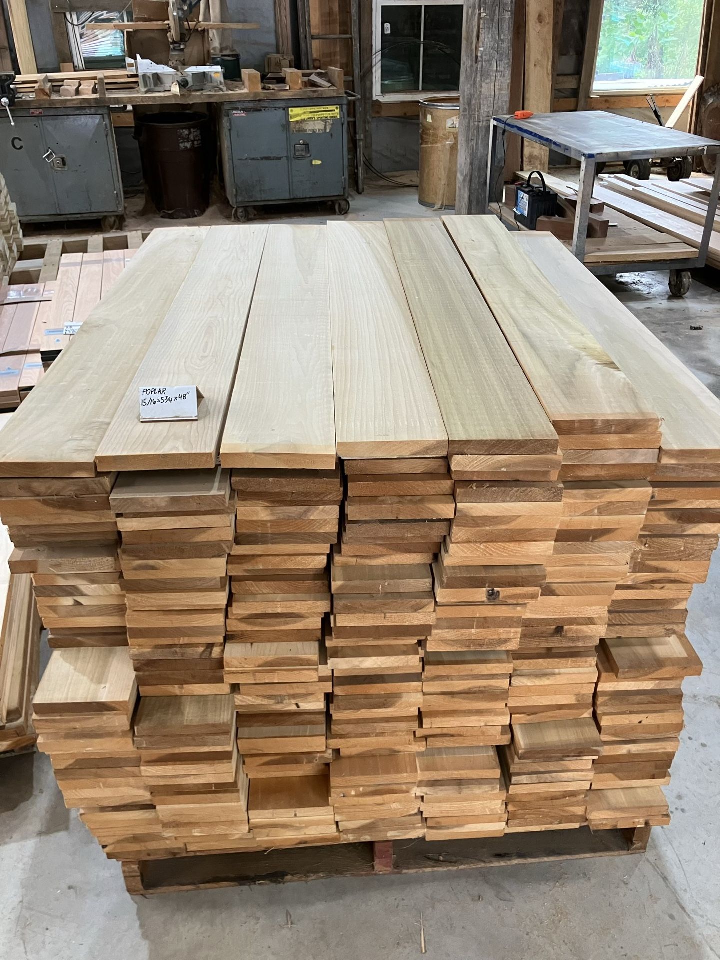 15/16” Poplar Lumber