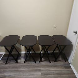 Set of 4 Multifunctional Folding Tables