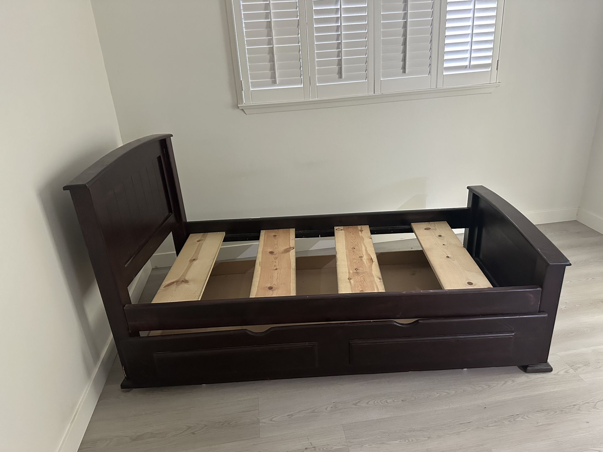 Twin Bed Frame with Trundle