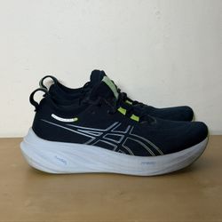 Asics Gel Nimbus 26 French Blue Electric Lime Shoes 1011B794-400 Men’s Size 10