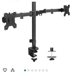 VIVO Dual Monitor Desk Mount, Heavy Duty Fully Adjustable Stand
