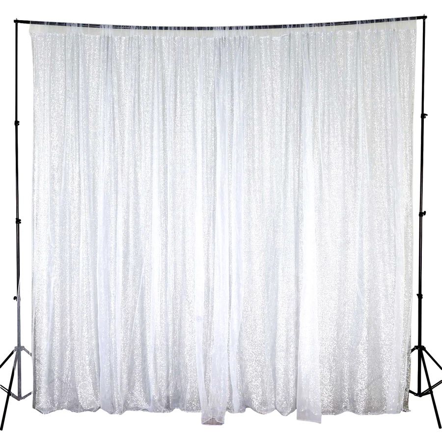 Silver Sequin 2 Layer Backdrop 