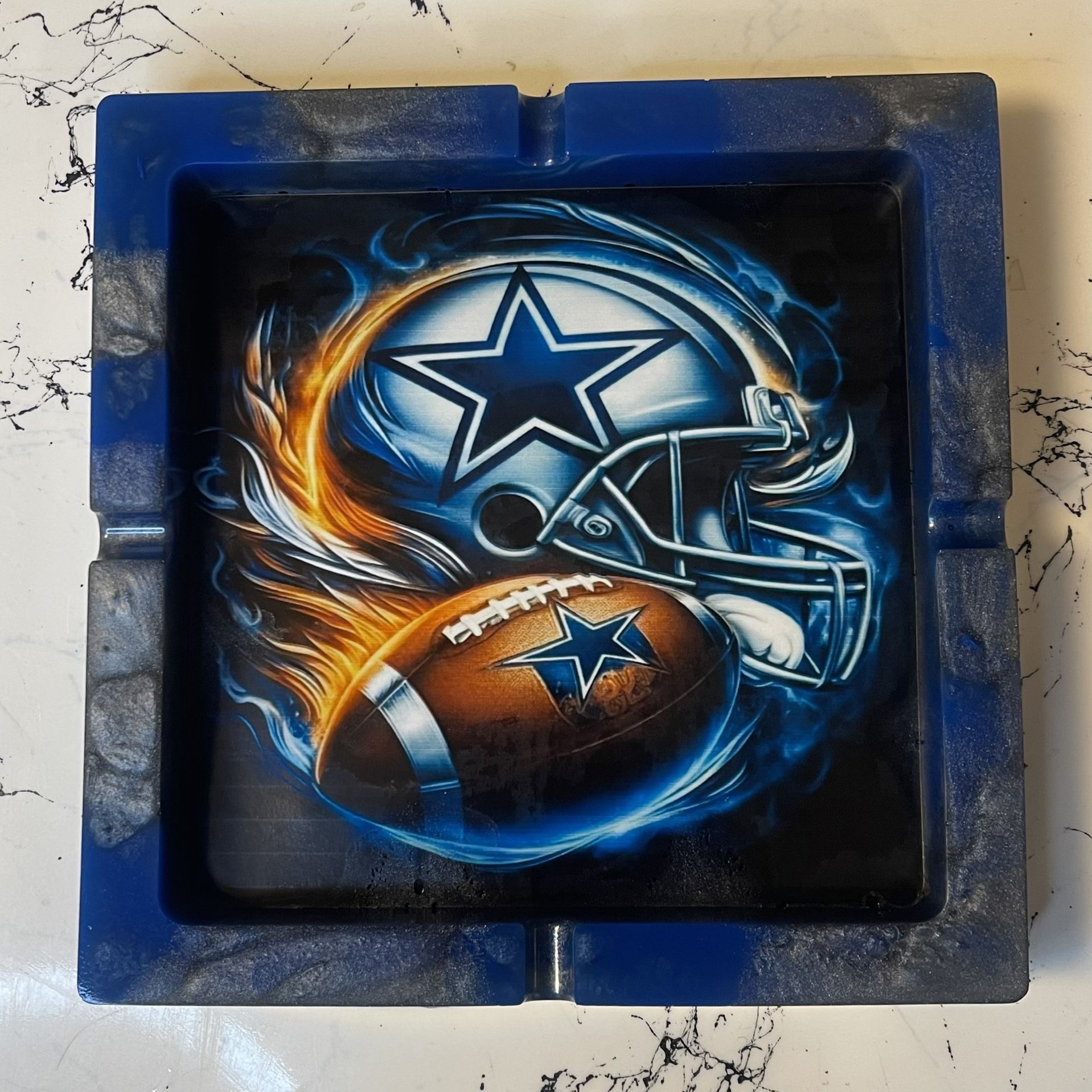 Dallas Cowboys Large Ashtray | Football Fan Collectible | Sports Fan Gift