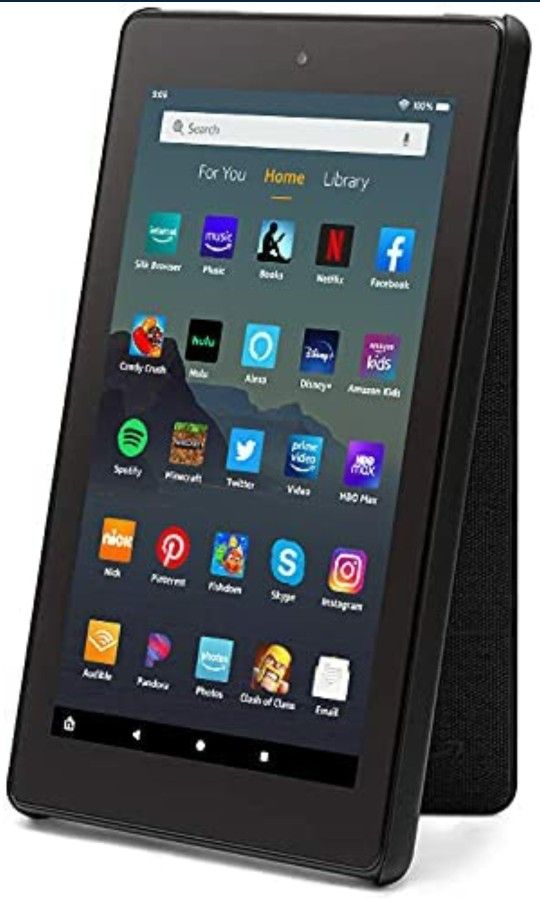 Fire 7 Tablet Case (Compatible with 9th Generation, 2019 Release), Charcoal Black

