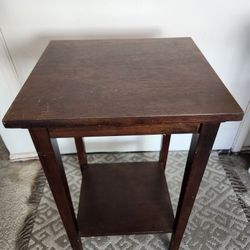 Wood End Table