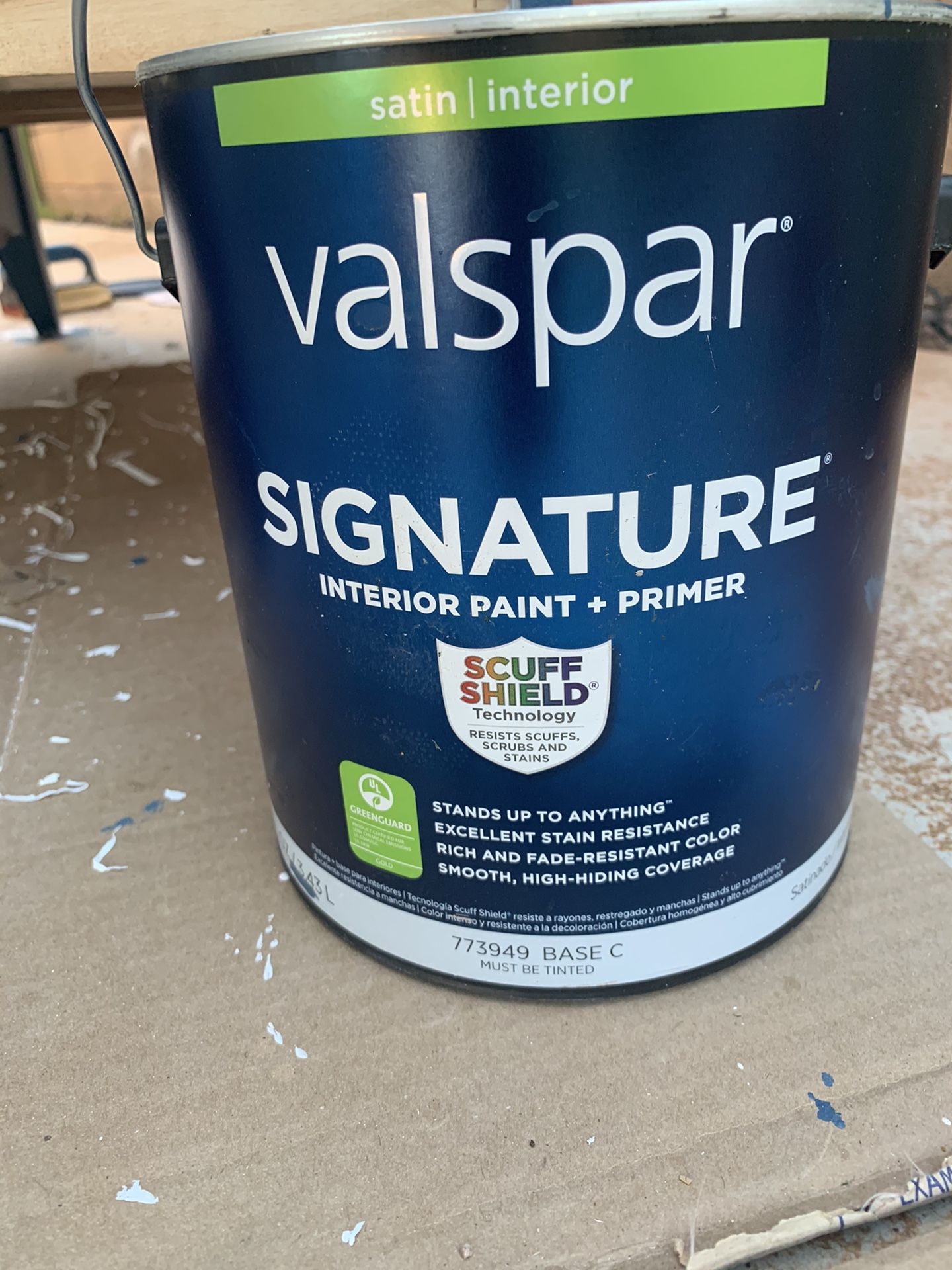 Valspar Deep Twilight blue Paint