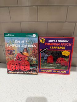 Vintage Jack o lantern leaf bags-2 boxes