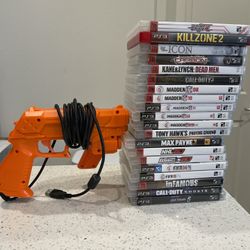 PS3 Games + Arcade Gun