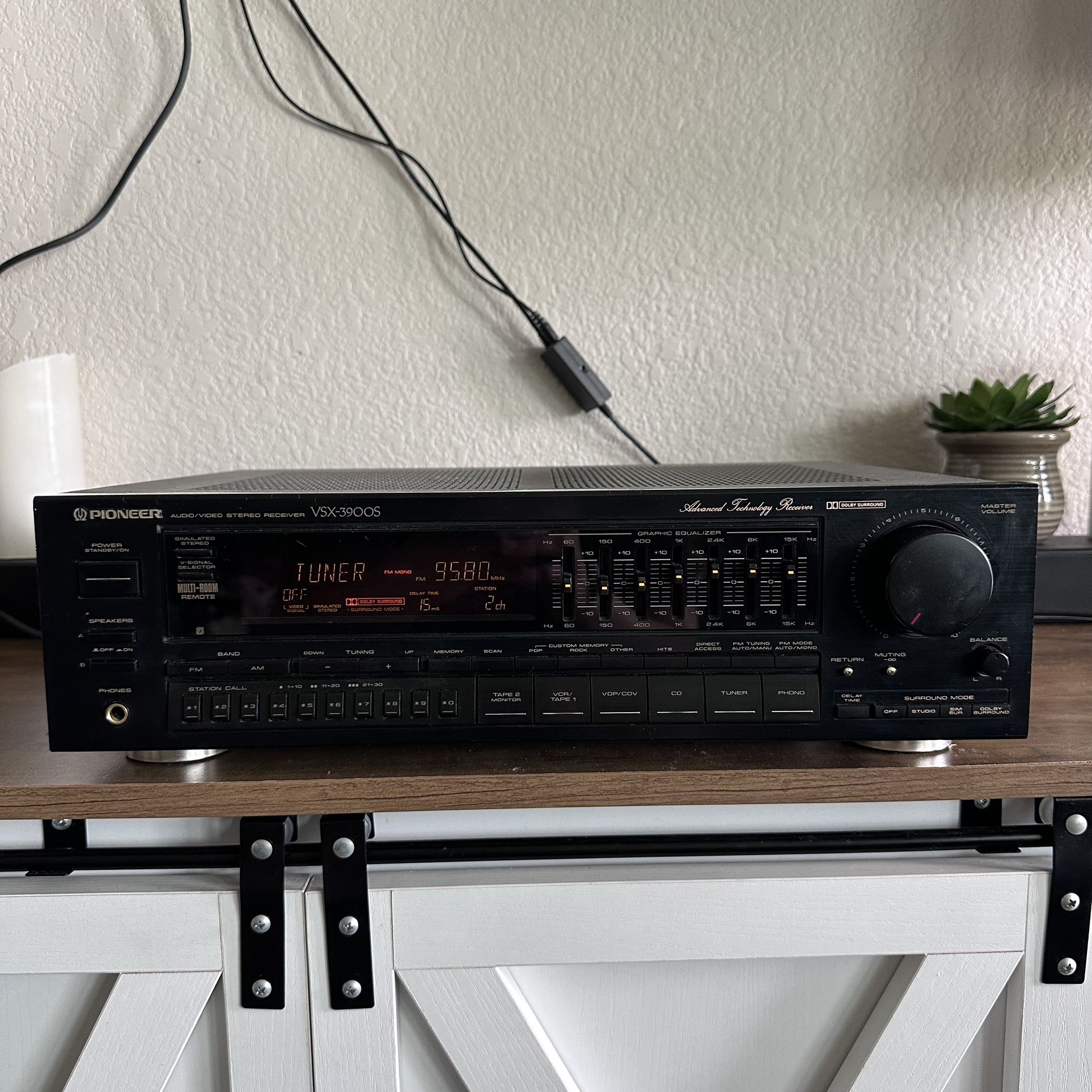 Vintage Pioneer VSX-3900S Audio Video Receiver TESTED—100% Working 