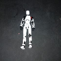 T-15,Action Figure, Colors Black and White