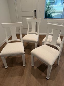set of 4 Newport upholstered dining chairs