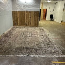 Old Big Rug 12 Feet By 17 Feet As Is Needs To Be Cleaned 