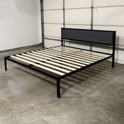 New King Platform Bed (Delivery Available)