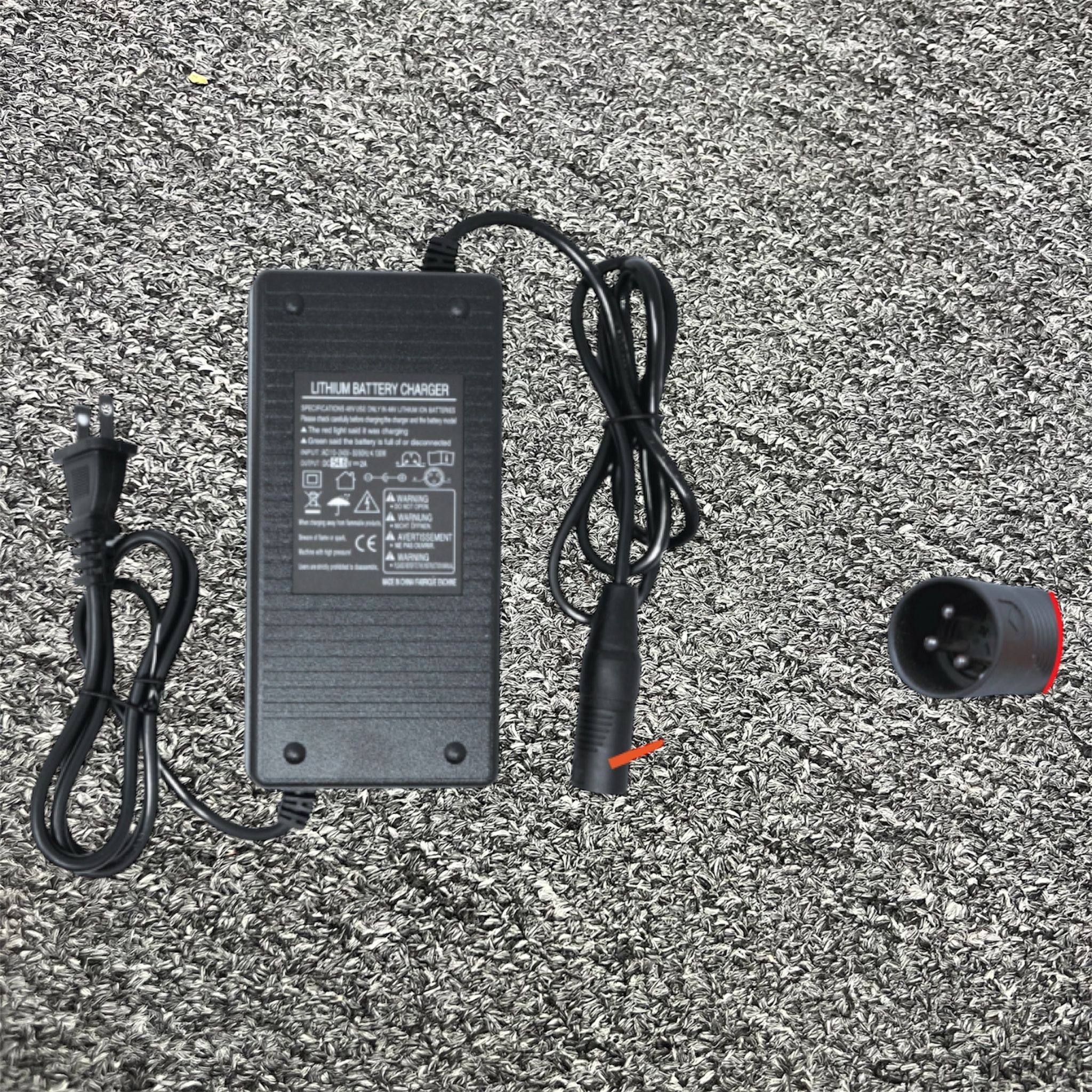 E-Bike 48V/2A LITHIUM BATTERY THREE PINS CHARGER FOR ( THREE PRONG)