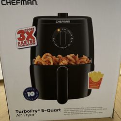 5 Quart Air  Turbo Fryer Unopened Chefman Brand New 