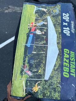 White Portable Speedup Instant Gazebo 20' X 10' - 200 Sq. Feet