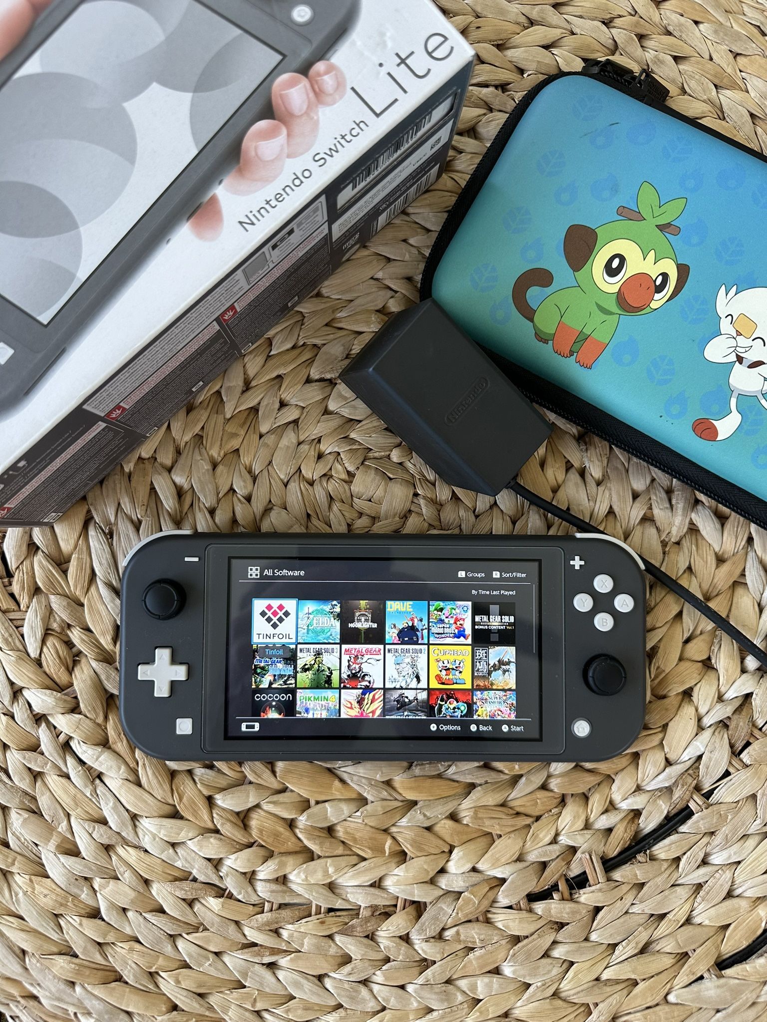 Nintendo Switch Lite with Modchip (Black) + 30 Games + 512GB SD Memory + Extras