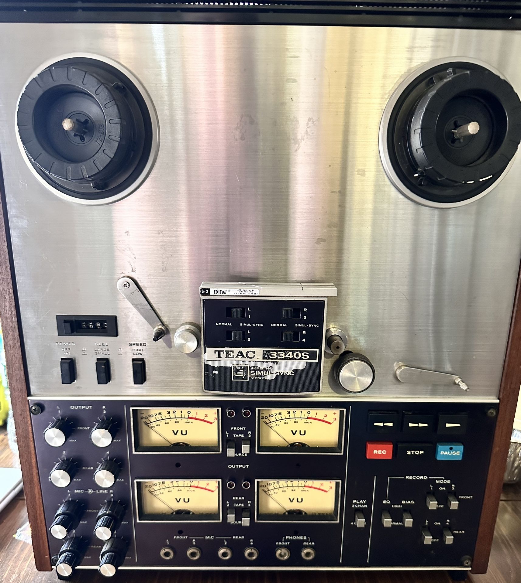 Vintage TEAC 3340S SimulSync 4 Track Reel To Reel