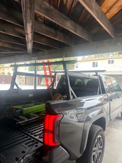 Adjustable Black Truck Bed Ladder Rack Tacoma or truck