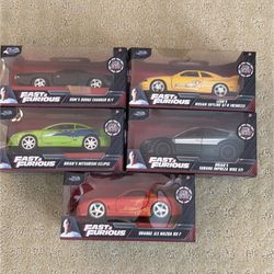 Jada Fast & Furious Cars – Charger, Skyline, Eclipse, WRX STI, RX-7 