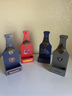 Football wall bottle openers