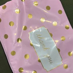 Pink And gold Polka Dot Bags 