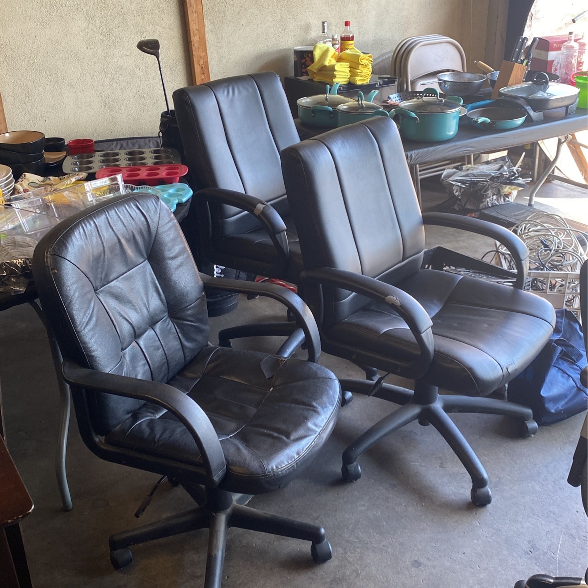 3 Office Chairs 