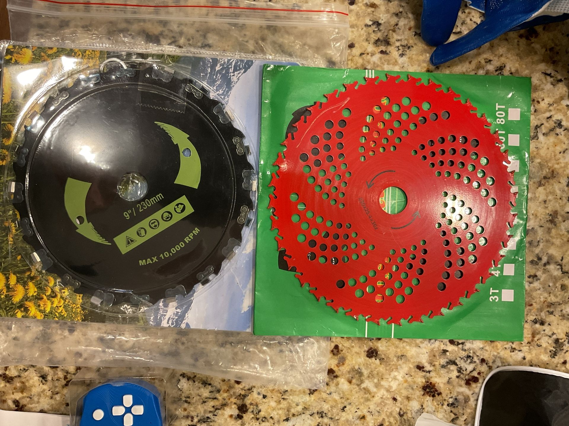 2 Pack Brush Cutter Blades. 9 In / 230 Mm
