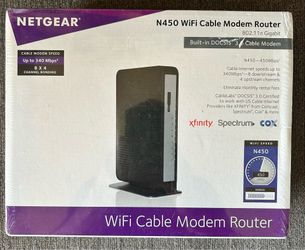 Netgear N450 WiFi Cable Modem Router