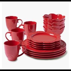 16 Piezas Princess House Color Ruby
