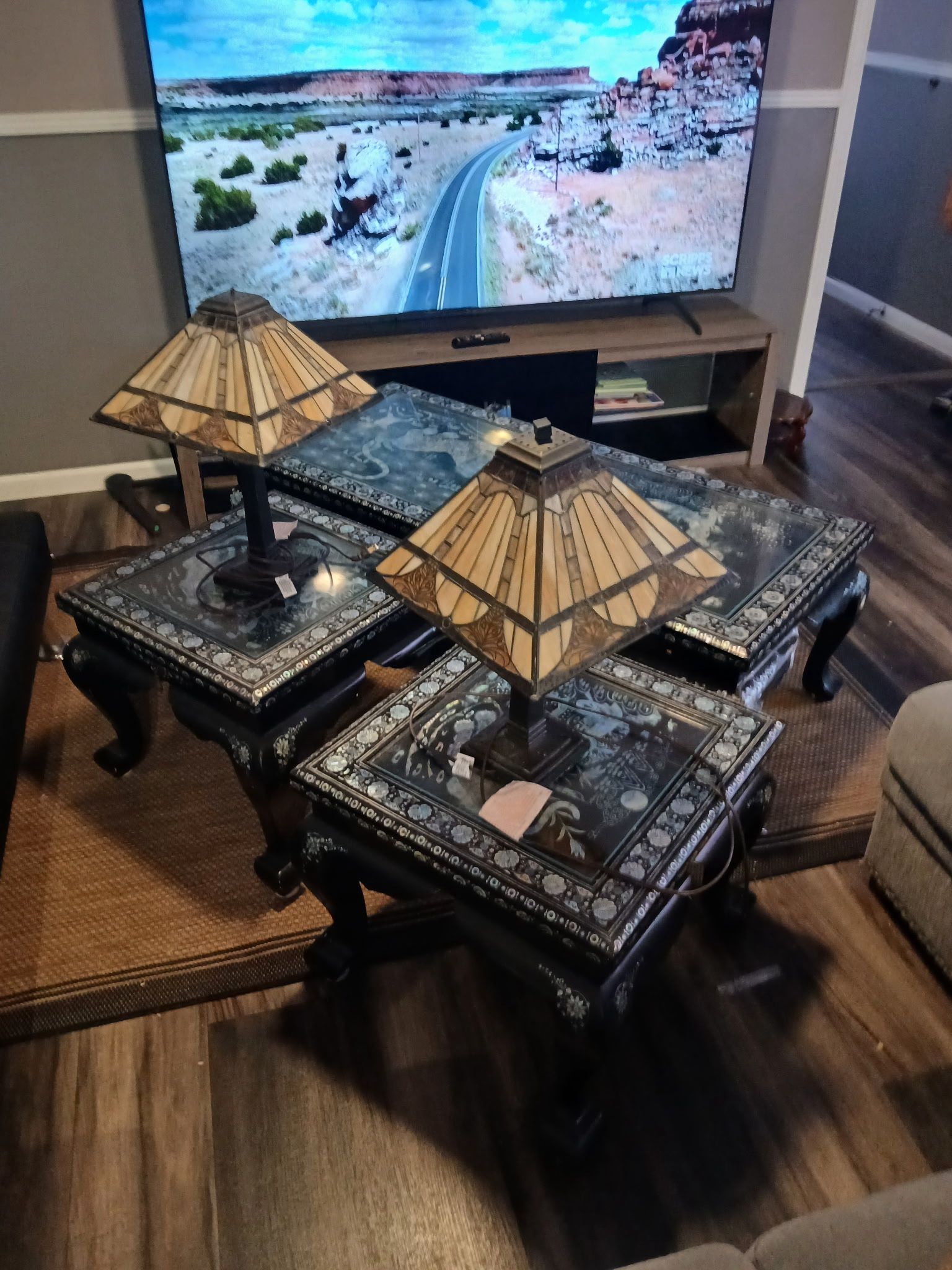 3pc chinese designed sectional table 