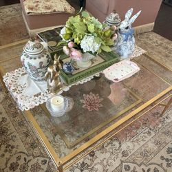 Elegant Large Glass Coffee Table
